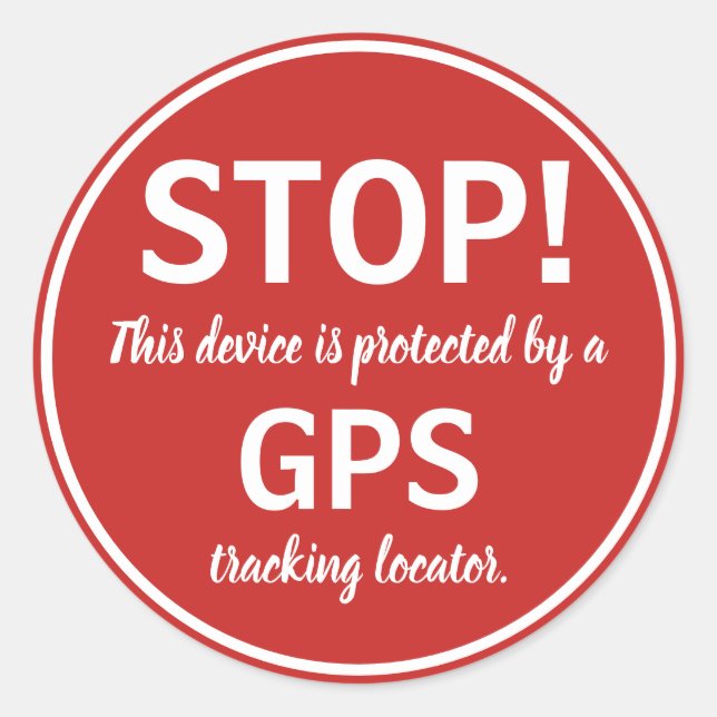 U-pick Colour/ GPS Tracking Locator Sticker (Front)