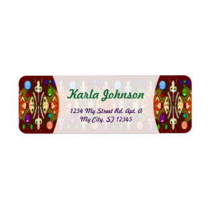 U-pick Colour/Renaissance Party Cathedral Return Address Label