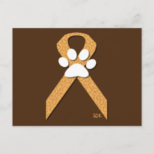 U-pick the Colour/Animal Cruelty Prevention Ribbon Postcard