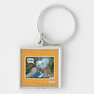 U pushed my face in! key ring