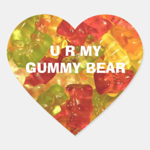 U R My Gummy Bear Stickers