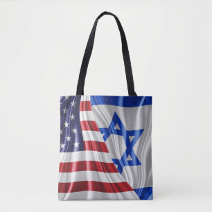 U. S. A. and ISREAL Tote Bag