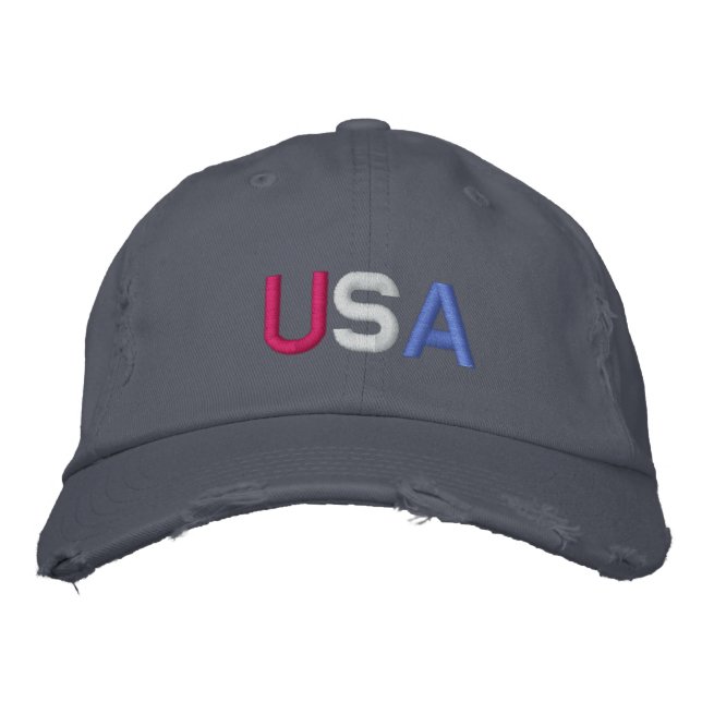 U.S.A. BASEBALL CAP - Customised - Customised (Front)