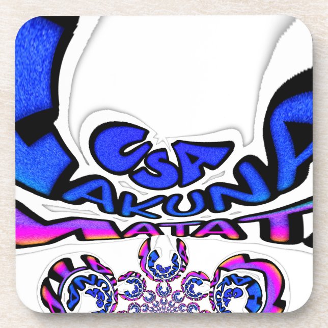 U.S.A beautiful amazing text quote design Coaster (Front)