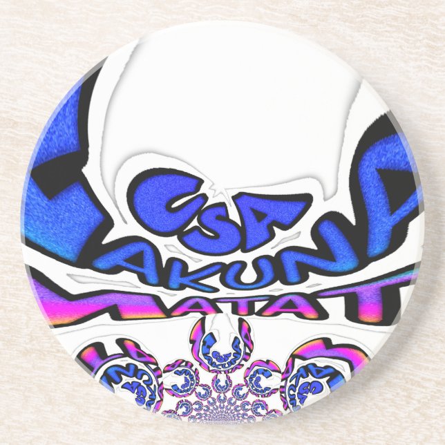 U.S.A beautiful amazing text quote design Coaster (Front)