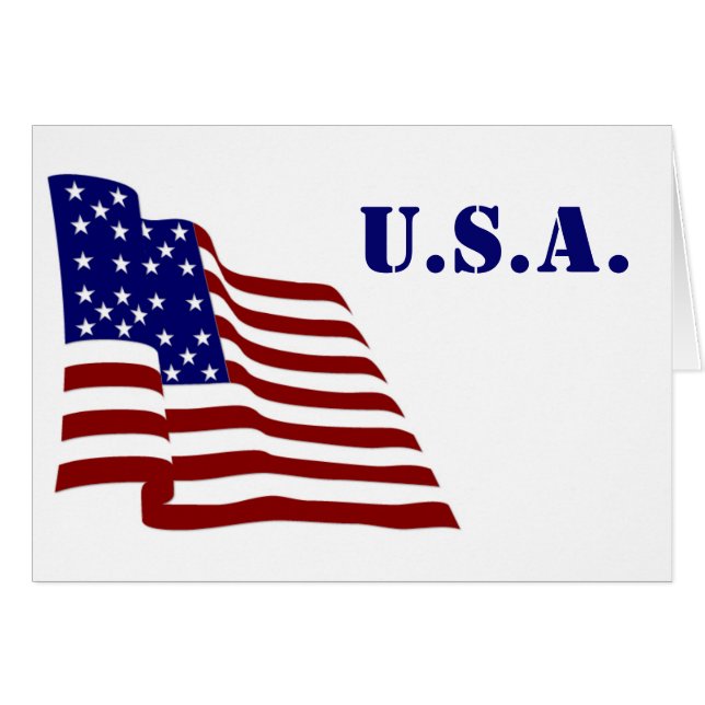 U.S.A. Flag (Front Horizontal)