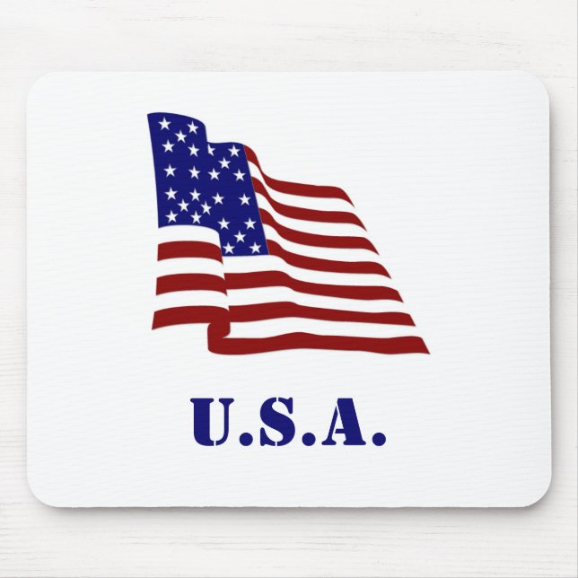 U.S.A. Flag Mouse Pad (Front)