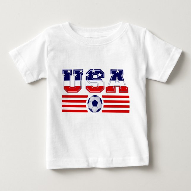 U.S.A FLAG SOCCER BABY T-Shirt (Front)