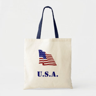 U.S.A. Flag Tote Bag