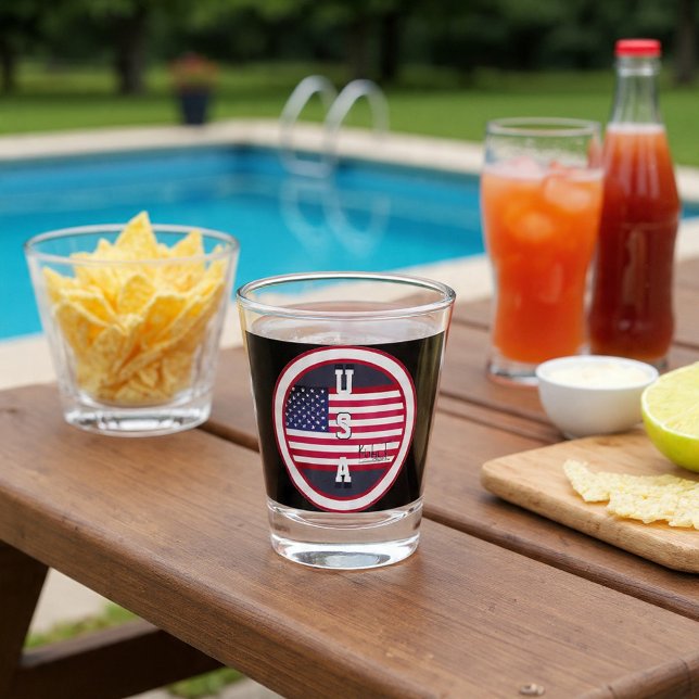 U.S.A. Kinka T Creations Shot Glass (Creator Uploaded)