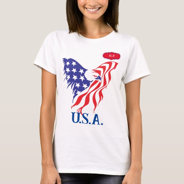 "U.S.A." Monogram T-Shirt (Front)
