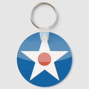 U.S.A.  Retro Key Ring