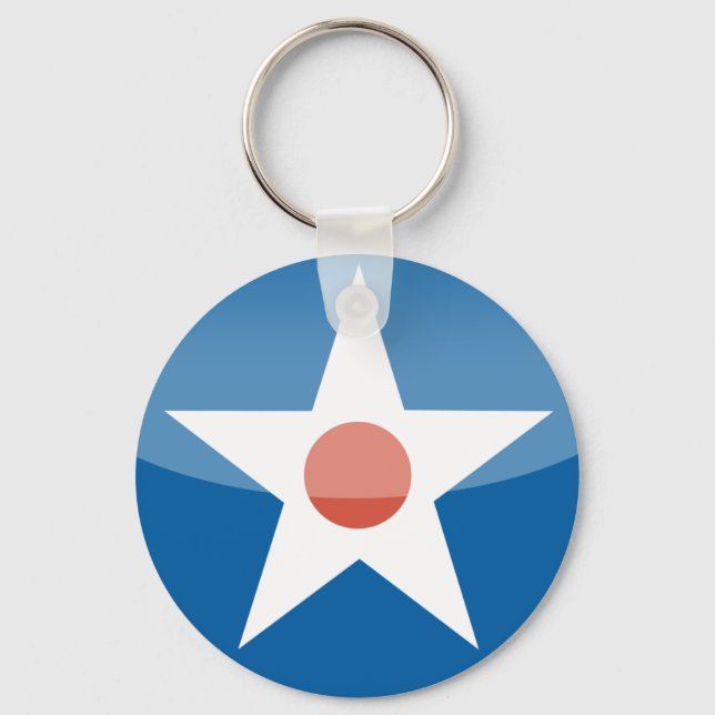 U.S.A.  Retro Key Ring (Front)