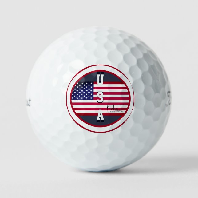 U.S.A. Titleist 2023 Pro V1 Golf Balls (Front)