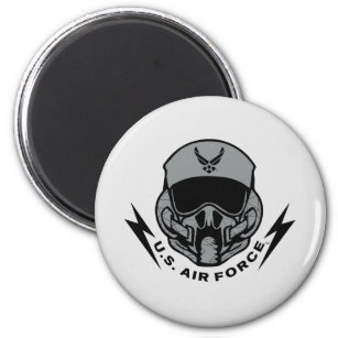 U.S. Air Force   Grey Helmet Magnet