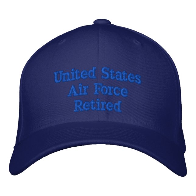 U.S.AIR FORCE RETIRED EMBROIDERED HAT (Front)