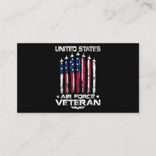 U.S Air Force US Veterans 4th of July T shirt Amer Business Card