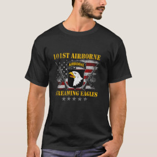 U S Army 101st Airborne Division Veteran Screaming T-Shirt