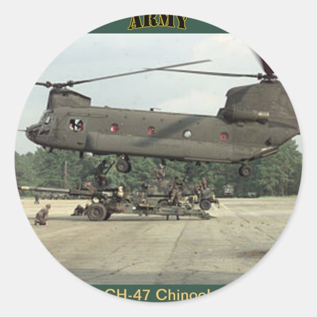 U.S. Army CH-47 Chinook Sticker (Front)