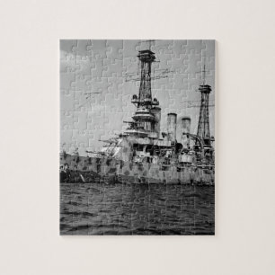 U.S. battleship New Jersey in_War Image Jigsaw Puzzle