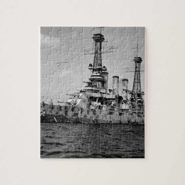 U.S. battleship New Jersey in_War Image Jigsaw Puzzle (Vertical)