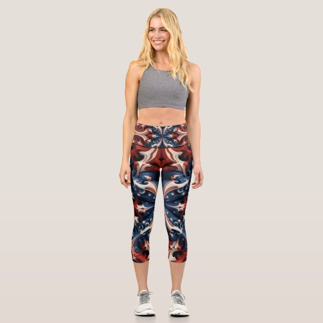 U.S. Blues Capri Leggings (Front)