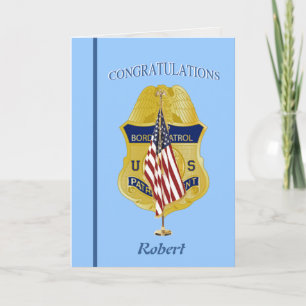 U.S. Border Patrol Retirement Card