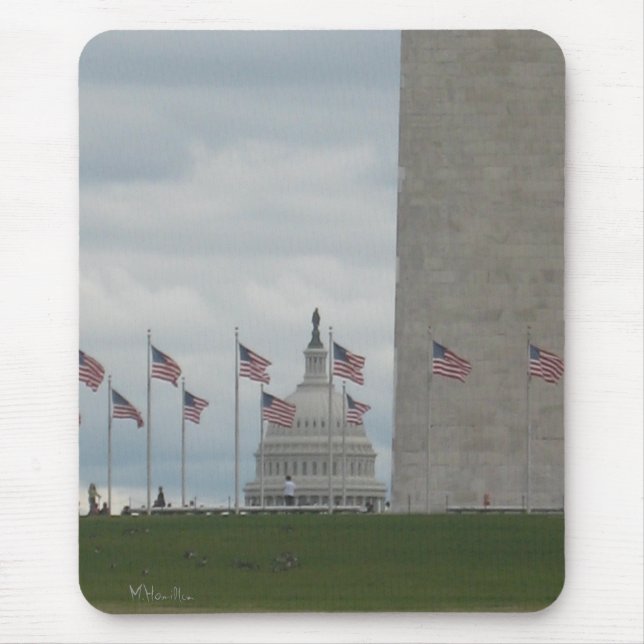 U.S Capitol and Washington Monument Mouse Pad (Front)