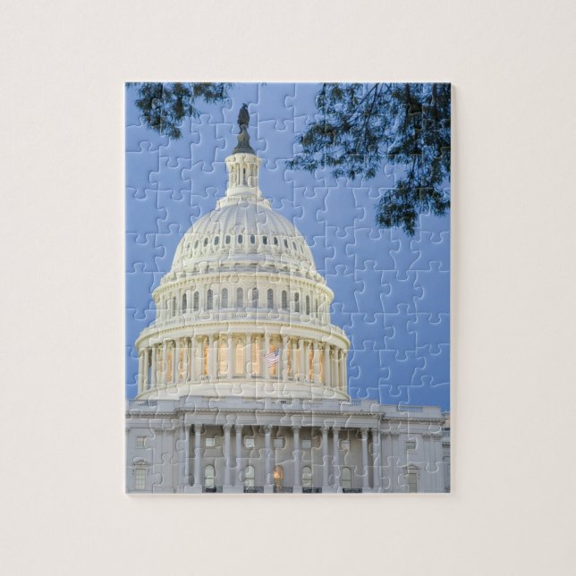 U.S. Capitol at dusk, Washington D.C. (District Jigsaw Puzzle (Vertical)