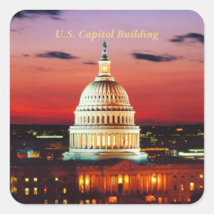 U.S. Capitol Building Square Sticker