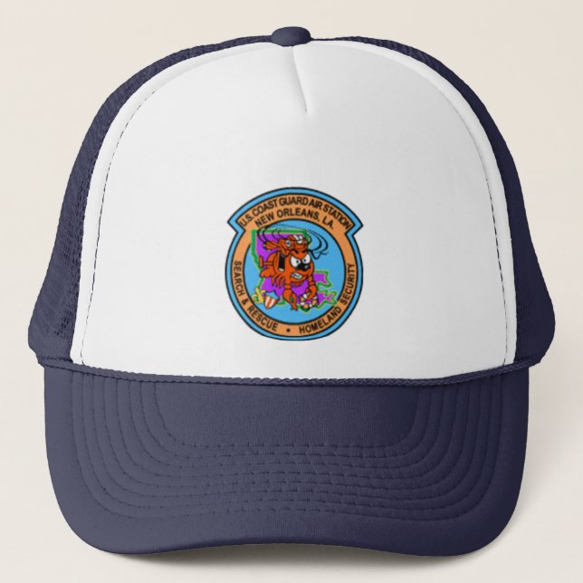 U.S. Coast Guard Air Station New Orleans Trucker Hat (Front)