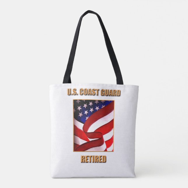U.S. Coast Guard All-Over-Print Tote Bag, Medium (Back)