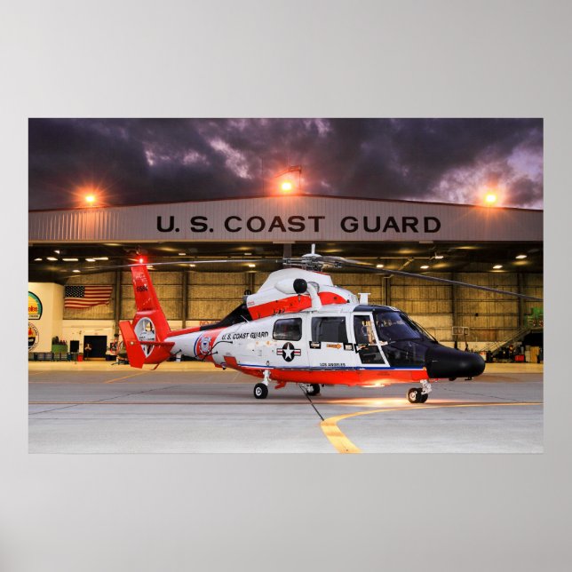 U.S. Coast guard Helicopter Poster (Front)