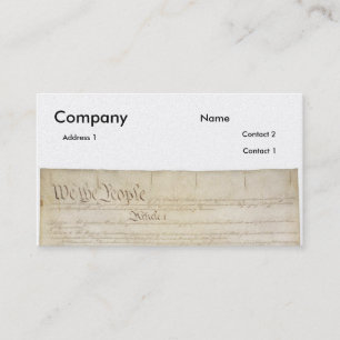 U.S. Constitution_Pg1 and 4 Business Card