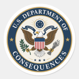 U.S.D.O.C. Window decals Classic Round Sticker