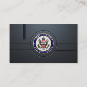 U.S. Defence Attaché System (DAS) Emblem [3D] Business Card