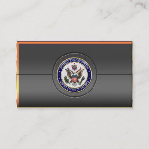 U.S. Defence Attaché System (DAS) Emblem [3D] Business Card