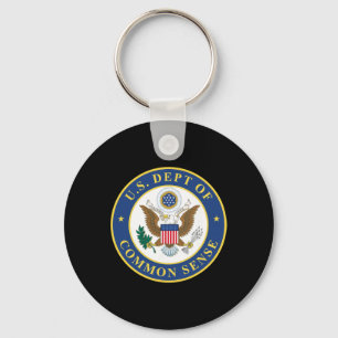 U.s. Department Of Common Sense – Funny Usa Trump Key Ring
