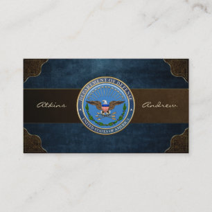 U.S. Department of Defence (DOD) Emblem [3D] Business Card
