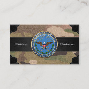 U.S. Department of Defence (DOD) Emblem [3D] Business Card