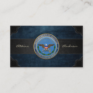 U.S. Department of Defense (DOD) Emblem [3D] Business Card