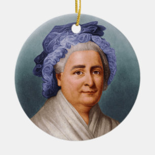 U.S. First Lady Martha Dandridge Custis Washington Ceramic Ornament