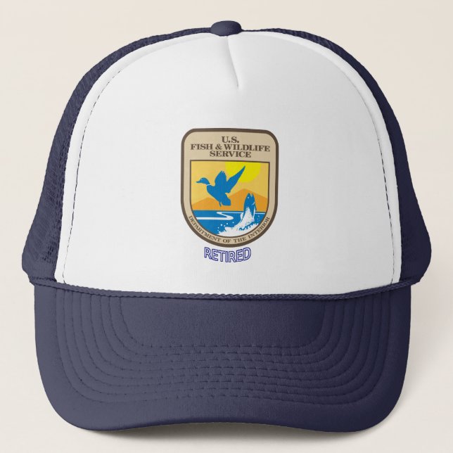 U.S. Fish & Wildlife Service Retired Trucker Hat (Front)