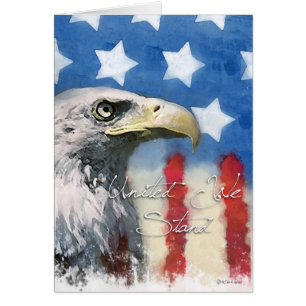 U.S. Flag and Eagle Pariotic - United We Stand