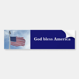U.S. flag bumper sticker