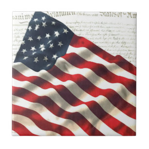 U. S. FLAG CERAMIC TILE