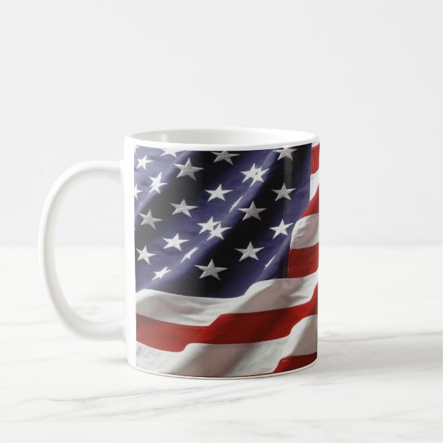 U.S. Flag Coffee Mug (Left)