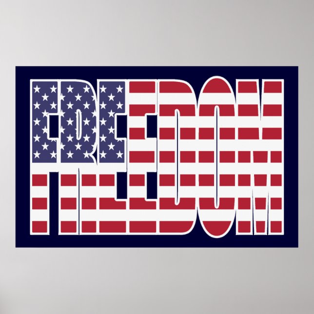U.S. Freedom Flag Poster (medium) (Front)