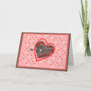 U.S. Green Camo Valentine Hearts Valentine's Day Holiday Card