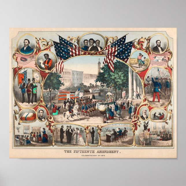U.S. History: The Fifteenth Amendment Poster (Front)